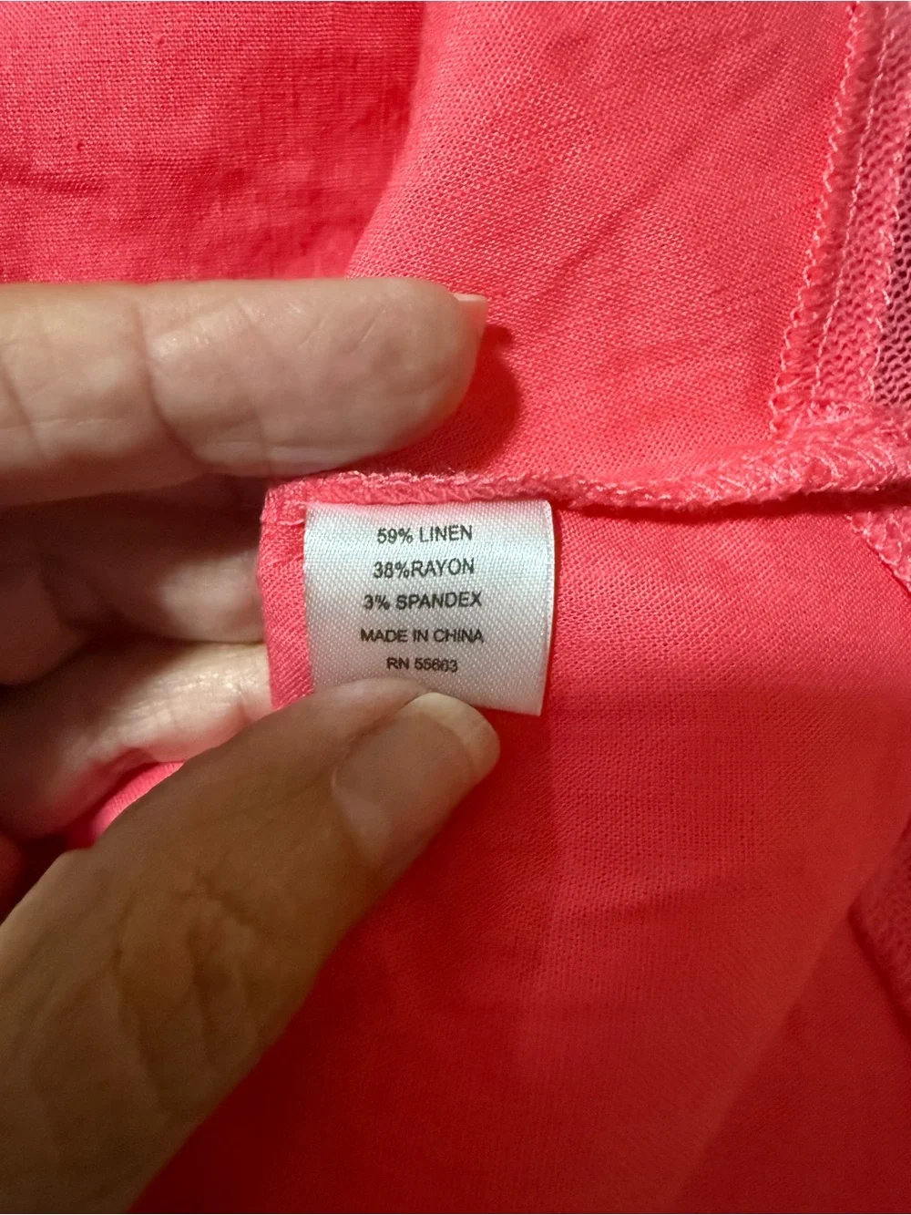 For Cynthia pink Sleeveless Shift Dress with Handkerchief Hem